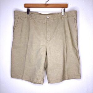 ASHWORTH Golf Oatmeal Stretch Tan Golf Shorts Size 40W NWOT